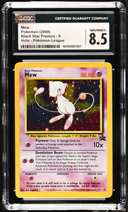 pokemon mew promo card holographic value CGC 8.5) Mew Pokémon 2000 English Black Star Promos