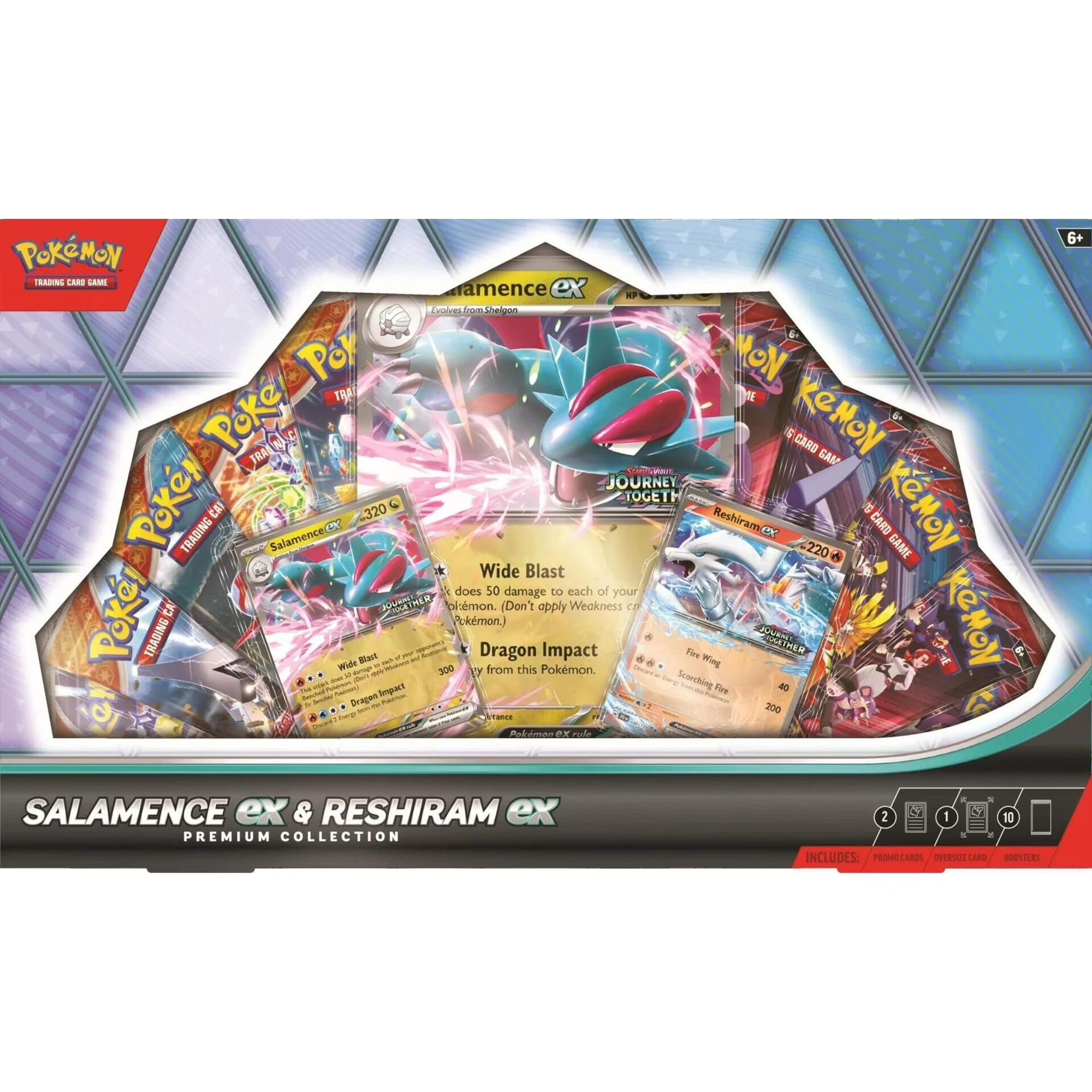 Pokemon TCG Salamence EX & Reshiram EX Premium Collection Box